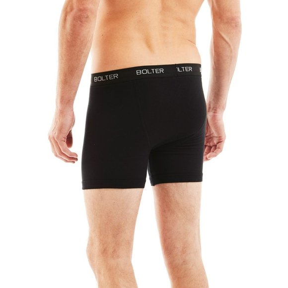 5-Pack Men's Boxer Briefs Cotton Spandex Stretch S-4X 8001 Black New NWB - Picture 4 of 5
